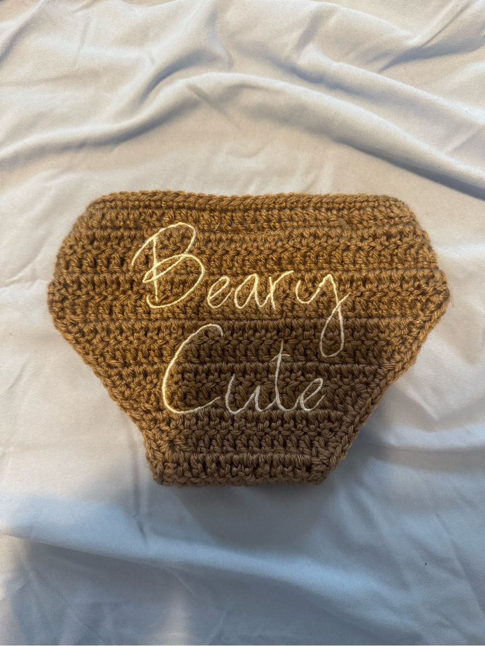 Kids Crochet 'Beary Cute' Brown diaper cover
